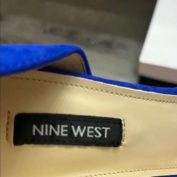 Nine West Cobalt Blue Pointed-Toe Stiletto Pumps - Picture 2 of 9